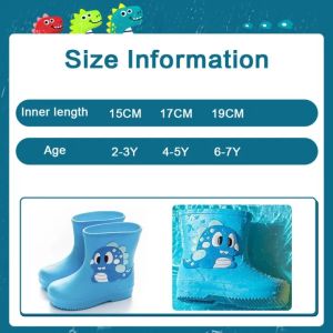 NEW ChildrenS Rainshoes Cartoon Rain Boots for Kids Girls Anti-Slip Waterproof Student Outwear