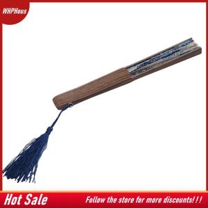 【COD】🔥🔥🔥 Vinatge Wave Fan Portable Folding Fan Pocket Fan For Wedding Party Decoration Dancing Performances Gifts