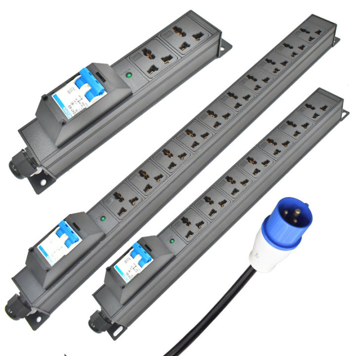 PDU power strip network cabinet rack 16A/4000W air switch 1-20AC10A ...