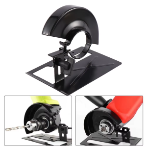 Stand Dudukan Gerinda Circular Saw Universal 100-125mm dengan Penghapus Debu - Warna Hitam