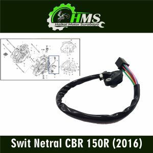 Swit Netral CBR 150R (2016) - Switch Suit Suwit Indikator Sensor Gigi Netral Neutral 6 Speed Contact Assy Change SW Honda CBR 150R K45 Lama Old 2014 - 2016