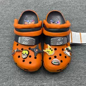 crocs In-stock new Naruto co-branded summer clogs outdoor beach shoes clogs anime style