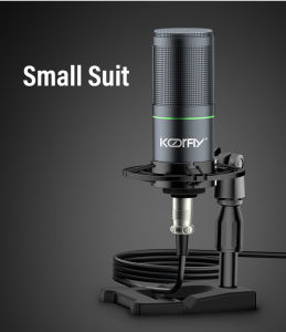 KOORFLY KF-ZX320 48V Microphone with Cardioid Pickup 48V Phantom Power XLR Connector Shock Mount - New Wired Recording Mic
