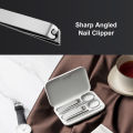 Dao cắt móng tay Mijia Antisplash Sharp Durable Trang chủ Du lịch Thép không gỉ Beauty Mini Scissor Đào Ear Spoon mài chân móng tay kìm Set. 