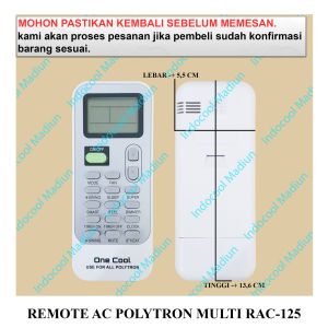 RAC125 REMOTE AC / REMOT / REMOTE AC POLYTRON MULTI RAC-125