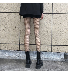 [Lady Sugar] Tất Lưới Thắt Nơ Quần Tất Tất Nữ Dài Mỏng Màu Đen Tất Lưới Lớn Rẻ Tiền