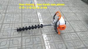 Máy khoan lỗ trồng cây kèm mũi 15 và mũi 20 giá rẻ