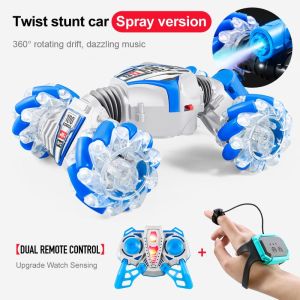 Mainan Anak Remote Control RC Mobil Spray Gesture Stunt Car