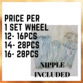 SPOKE STEEL FOR KIDS BIKE SIZE 12,14,16 14GAUGE. 