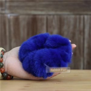 New Fashion Korean Plush Large Scrunchies Elastic Hair Band Winter Rabbit Fur Fluffy Headband Headdress Female Accessories2026