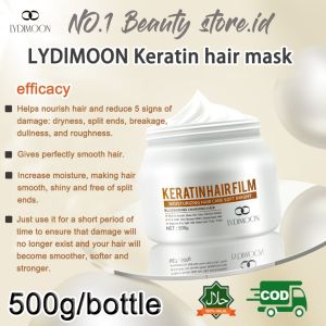 LYDIMOON keratin hair mask treatment mask for frizzy hair 500g Quick nourishment repair of split ends dyeing and perm damaged hair