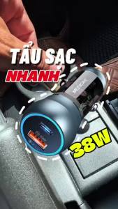 Tẩu Sạc Nhanh Ô Tô MEDICAR 2 Cổng USB & Type C Chống Cháy Nổ Kiểm Soát Điện Quá Tải Công Suất 38W