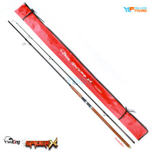 ล็อตใหม่ คันเบ็ดตกปลา คันตกหน้าดิน คันเบ็ด FISHKING SPIDER X พร้อมชนทุกหมายไปกับคุณ  คันเบท และ สปิน 2 ท่อน รับประกันความเหนียว งานหน้าดิน งานบ่อ