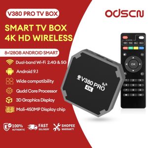 Odscn V380 PRO TV  Mini Smart TV  4K HD 8+128G 2.4Ghz 5G WiFi Connect Android tv hd tv