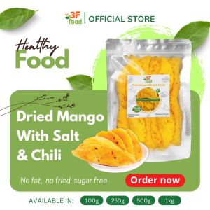 1KG Organic Dried Mango with Salt & Chili – Healthy Snack Sweet & Spicy Sugar Free