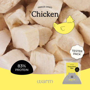 WARM FOR PET Freeze Dried Raw Meat Trial Premium Cat Food (Dry/ Treats/ Supplement) Chicken Salmon