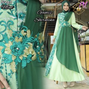 SHERMINA Gamis Pesta Muslimah Bridesmaid Kondangan