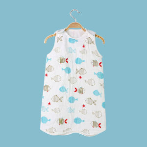 【Clear Sales】Einmilk Baby Jumpsuit 100% Cotton Toddler Summer Sleeping Bag Wearable Sleepsuit For Kids QJS