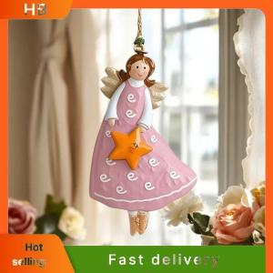 HB 4PCS Set Vintage Angel Hanging Decor Handmade Christmas Ornaments Festive Decor For Xmas Tree Home Office 2026 New Year Gift