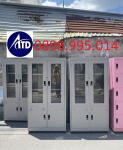 Tủ hồ sơ sơn tĩnh điện sơn dầu sắt dày dặn có khóa riêng an toàn đựng đồ cá nhân tài liệu văn phòng giá rẻ HCM