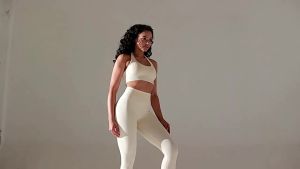 Seamless Yoga Workout Set for Women 2 Piece Sports Bra and Leggings Gym Activewear Casual Summer Outfit