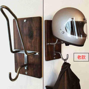 (3 Days Delivery) Premium Helmet Stand - Hand Crafted - Wood - Motorcycle Accessories