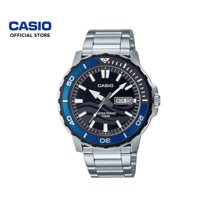 Casio General MTD 125D 1A2V Silver Stainless Steel Band Men Watch Lazada