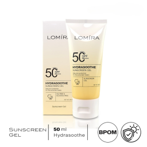 Lomira Hydrasoothe Sunscren Gel 50 ML Krim Kulit Sunblock Melindungi Kulit dari Sinar Matahari