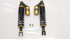 Kaly Pair 350m Motorcycle Air Shock Absorbers Universal Fit For Yamaha Kawasaki Go Kart Quad Dirt Sport Bikes Eye To Clevis R7Q2P