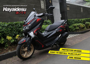 Yamaha NMAX Old 2015-2019 Aksesoris Full Set Cover Timbul Bahan Karet Tebal Lentur Presisi sesuai pas lekukan body motor. Design trendy Model Kekinian Tidak Luntur Sesuai Foto 100% Original Decals & Emblem Yamaha NMAX OLD  2015-2019