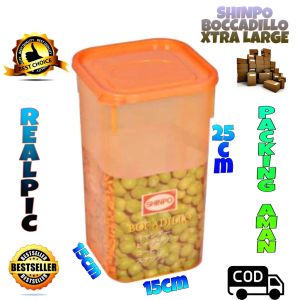 (BISA COD) PROMO Shinpo SIP-304 BOCCADILLO Series / Toples Plastik Polos / Tempat Cemilan / Food Storage / Wadah Makanan / Toples Lebaran