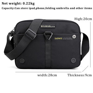 (Ship in12hrs)Crossbody Bag Men Korean shoulder bagpacks Waterproof Lightweight Fashion Multi Functional Sling Casual Travel Messenger Chest Bag