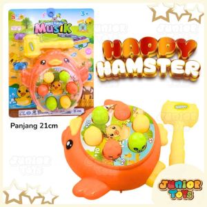 Mainan Anak Happy Hamster Permainan Pukul Pukulan Edukasi Motorik Musik Balita Fun Game Toys