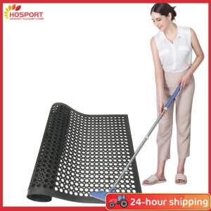 【HOSPORT】Anti Fatigue Rubber Floor Mat Rubber Drainage Mat Restaurant Commercial Kitchen Mat for Entrance Garage Garden Use