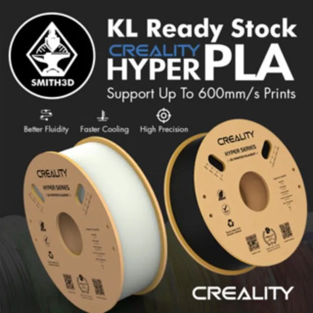 Creality Hyper Series PLA 3D Printing Filament 1kg 1.75mm For 3D Printer Compatible With K1 Pro Fast Print 600mm/s