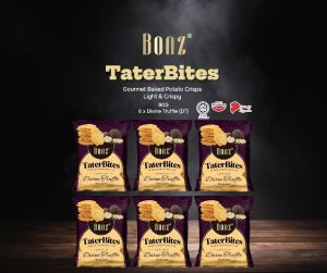 BONZ TaterBites Gourmet Baked Potato Crisps 90g x 6 [Bundle of 6] {Halal} - 3 Flavours