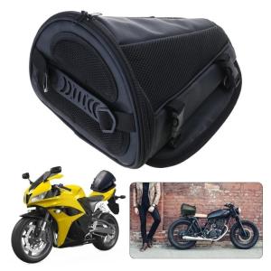 Expandable Motorcycle Seats Bag Secure Helmets Holder Riding Gear Pack with Water Resistant Materials for Long Journeys