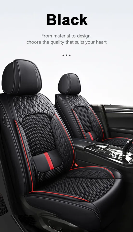 2025 New Nissan Special Car Seat Cover, Seats Car Seat Protector, Leather  Woven Breathable Car Seat Cushion Fit for Almera, Navara, kicks, Exalta,