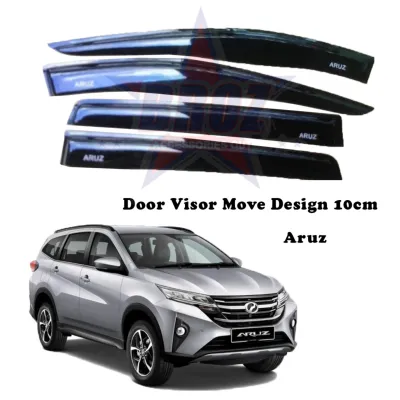 Air Press Window Door Visor Wind Deflector for Aruz - MOVE Design 10 CM (4PCS/SET)