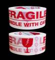 Lakban Isolasi Selotip Fragile Daimaru / Fragile Mudah Pecah 48mmx100m. 