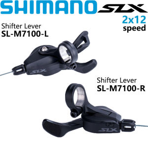 SHIMANO SLX M7100 Shifter 2x12 Speed MTB Mountain Bike SL M7100 Shift Lever Clamp Ring I-SPEC EV 12 Speed Shifter Bicycle Accessories