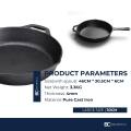 Balance.co Premium Pre-Seasoned Cast Iron Skillet Frying Pan 30cm. 