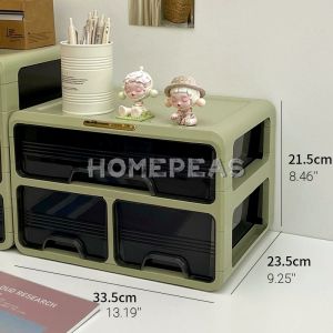 Homepeas® Drawer-style Cosmetic Storage Box Dust-proof Desktop Storage Organizer