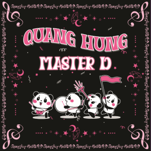 Khăn vuông bandana hoạ tiết Quang Hùng Master D kích thước 70x70cm chất liệu vải lụa in 1 mặt 2 mặt