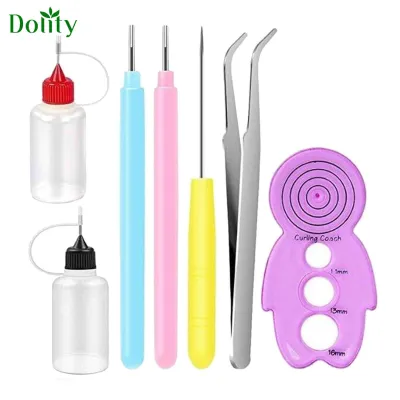 Dolity Paper Quilling Tools Slotted Kit Supplies for DIY Art Craft