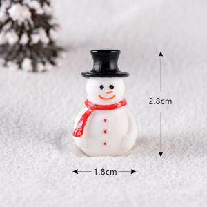 YESPERY Miniature Resin Christmas Ornament Santa Figurine Garden Decoration for Christmas Tree Snowy Landscape Model and Fairy Tale