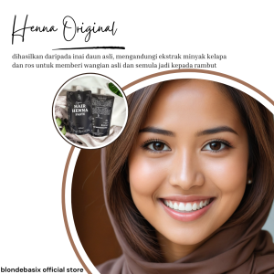 INAI RAMBUT MERAH/PERANG ASLI ORGANIK HALAL