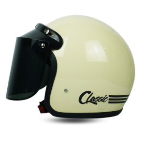 helm bogo retro classic lis polos kaca flat pelangi pria wanita dewasa SNI murah COD bayar ditempat