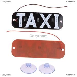 [COD] Cozyroom Car Accessories Taxi Windscreen Cab Empty License Plate Indicator Lamp Sign Colorful LED Windshield Taxi Light Lamp 12V