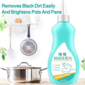 Pot Bottom Descaling Gel to Wash Black Pot Bottom Cleaner Heavy Oil Stains Stainless Steel Cleaning Agent Black Scale Kitchen黑锅底清洁剂